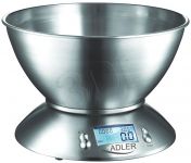 Waga kuchenna ADLER AD 3134 (z miską, metalowa, Inox)