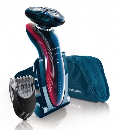 Golarka PHILIPS SENSO TOUCH 2D RQ 1175/16 (akumulatorowe/ niebiesko- bordowa)