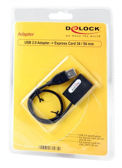ADAPTER USB 2.0 -> EXPRESS CARD 34mm/54mm