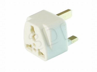 ADAPTER ZASIL. (GNIAZDKO) WTYK ANG. / GNIAZDO POL.