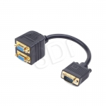 GEMBIRD ADAPTER VGA (M)->VGA(F) X2 NA KABLU 20CM