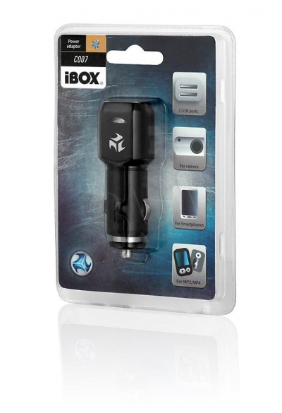 ŁADOWARKA SAMOCHODOWA I-BOX C007 2xUSB