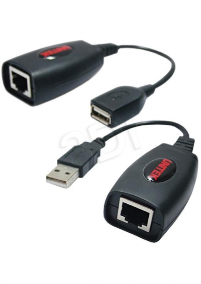 PRZEDŁUŻACZ USB PO KABLU SIECIOWYM UNITEK Y-2505