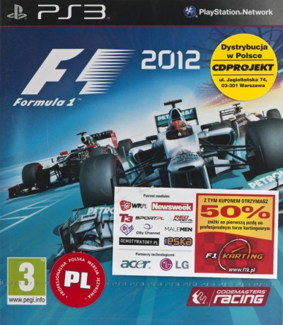 Gra PS3 F1 2012