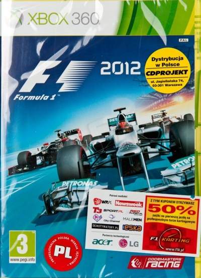 Gra Xbox 360 F1 2012