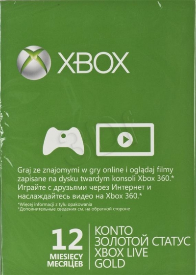 Abonament Xbox Live GOLD 12