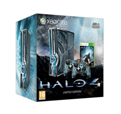 Xbox 360 320GB Edycja Limitowana + Halo 4 (2 pady)