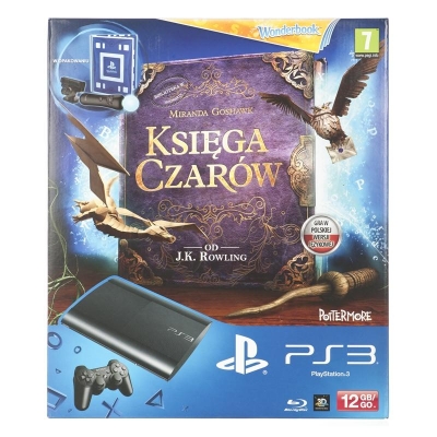 PS3 12GB + Move + Cam + Wonderbook + Księga Czarów