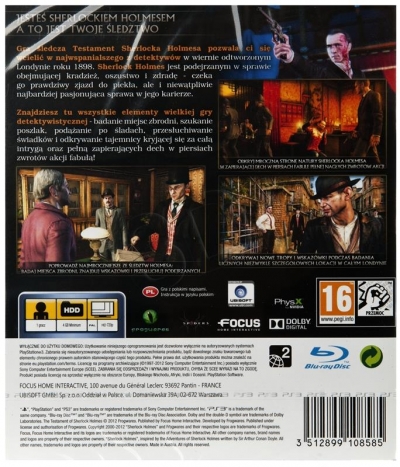 Gra PS3 Testament Sherlocka Holmesa