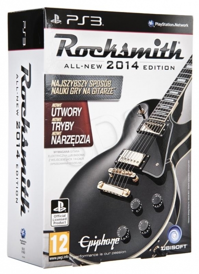 Gra PS3 Rocksmith 2014 z gitarą