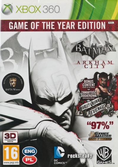 Gra Xbox 360 Batman Arkham City GOTY