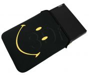 PORT ETUI Smiley skin reversible 15,6 black/yell