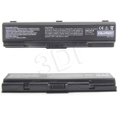 QOLTEC BATERIA DO NTB TOSHIBA PA3534,5200MAH,11.1V