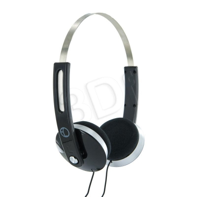 SŁUCHAWKI NAUSZNE STEREO COLOR, 1.5M, CZARNE