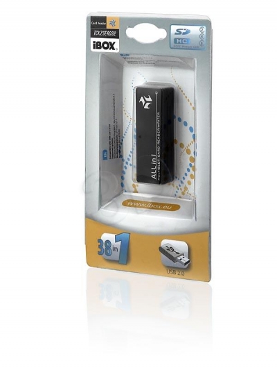 CZYTNIK KART I-BOX USB CZARNY (zew) - 4 SLOTY