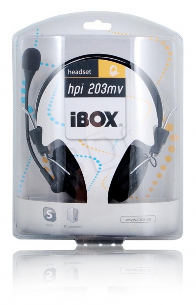 SłUCHAWKI Z MIKROFONEM I-BOX HPI 203MV