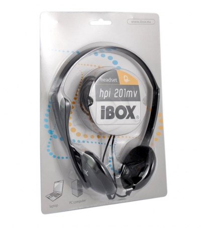 SŁUCHAWKI Z MIKROFONEM I-BOX HPI 201MV