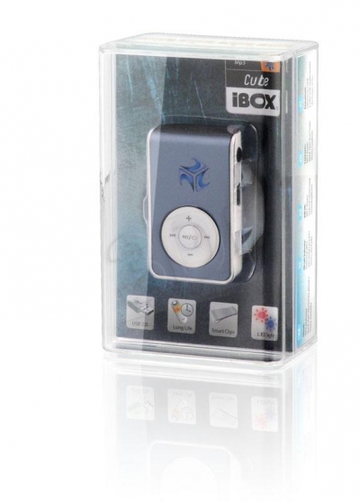 ODTWARZACZ I-BOX MP3 CUBE 4GB BLUE