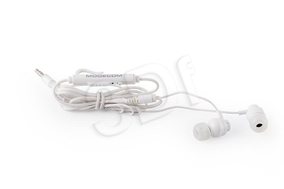 MODECOM SŁUCHAWKI DOUSZNE Z MIKROFONEM MC-140 WHITE