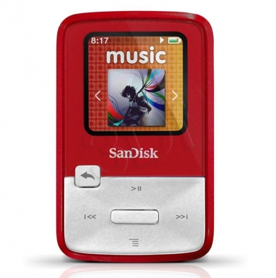 SANDISK MP3 SANSA CLIP ZIP 4GB CZERWONA