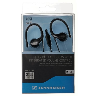 SŁUCHAWKI SENNHEISER OMX 185 (DOUSZNE) CZARNE