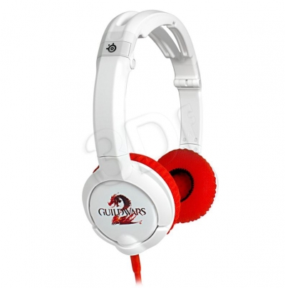 SŁUCHAWKI STEELSERIES FLUX GUILD WARS 2 - BIAŁO-CZERWONE