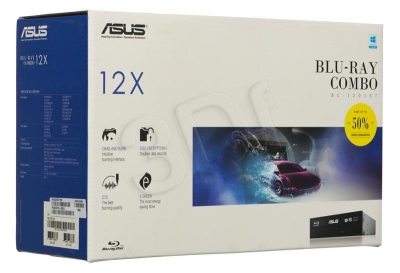 DVD-REC BLU-RAY odczyt/ ASUS BC-12D1ST SATA BOX