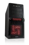 OBUDOWA MODECOM BULDOZER BLACK RED LED FAN