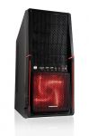 OBUDOWA MODECOM ALIEN BLACK RED LED FAN