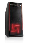 OBUDOWA MODECOM CHAMPION BLACK RED LED FAN