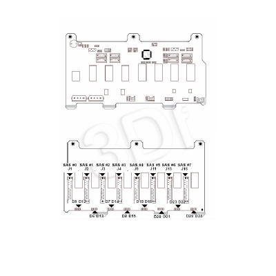 SUPERMICRO BACK PANEL SAS 833 CSE-SAS-833TQ