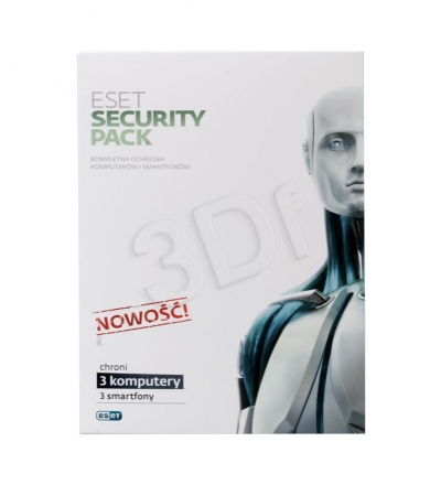 ESET SECURITY PACK BOX-3STAN/12M+3 SMARTFONY/12M U