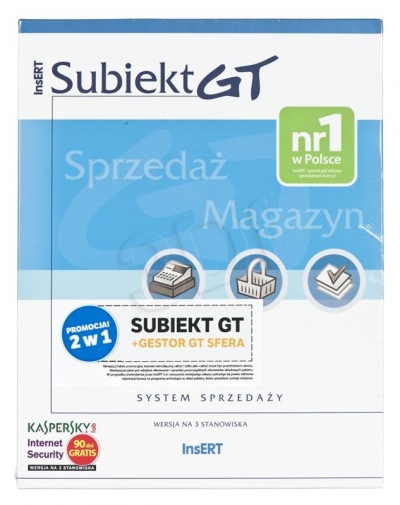 INSERT SUBIEKT GT + GESTOR GT SFERA Gratis