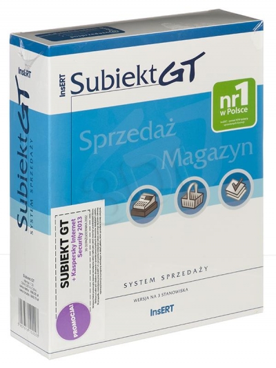 INSERT Subiekt GT + GRATIS KIS 2013 3stan./12M