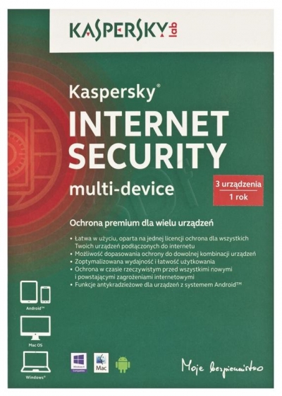 KASPERSKY INTERNET SEC. 2014 PL 3Dt 1Y Box