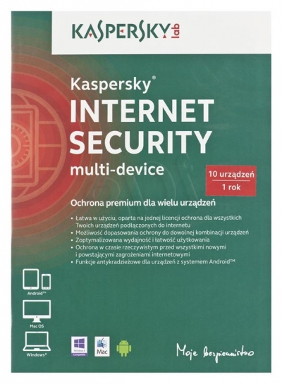 KASPERSKY INTERNET SEC. 2014 PL 10Dt 1Y Box