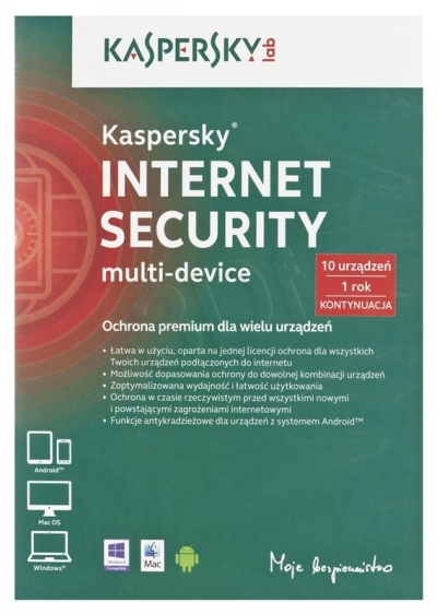 KASPERSKY INTERNET SEC. 2014 PL 10Dt 1Y -kontynuacj