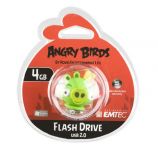 EMTEC FLASHDRIVE A101/4GB ANGRY BIRDS -ZIELONY