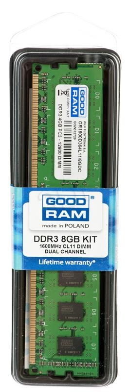 GOODRAM DDR3 8192MB PC1600 DUAL 2 x 4096 CL11
