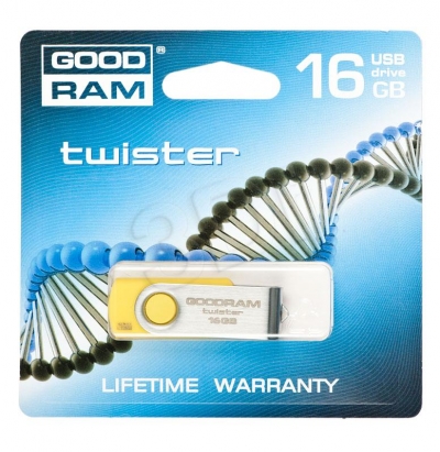 GOODDRIVE FLASHDRIVE  16GB USB 2.0 Twister Yellow