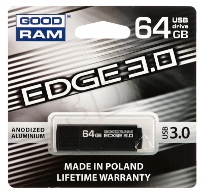 GOODRAM FLASHDRIVE 64GB USB 3.0 EDGE BLACK