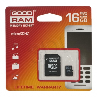 SECURE DIGITAL MICRO  16GB GOODRAM + adapter