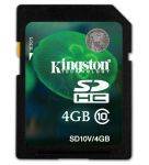 KINGSTON SECURE DIGITAL SD10V/4GB