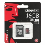 KINGSTON MICRO SD SDCA3/16GB + ADAPTER