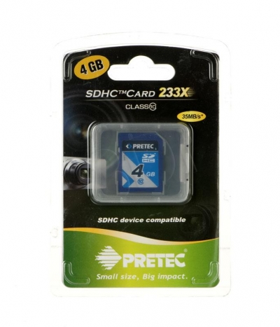 PRETEC KARTA PAMIĘCI SDHC 4 GB 233x CLASS 10