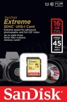 SANDISK SECURE DIGITAL SDHC EXTREME HD VIDEO 16GB