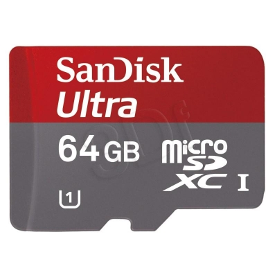 SANDISK MICRO SD 64GB ULTRA ANDROID + ADAPTER