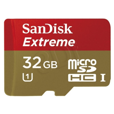 SANDISK MICRO SD 32GB EXTREME Class 10 + ADAPTER