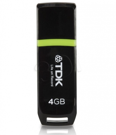 TDK TF10 USB 2.0 Flash Drive 4GB Black