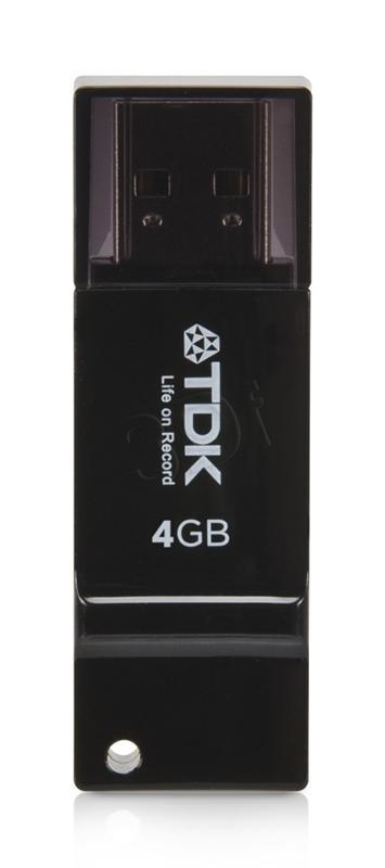 TDK TF20 USB 2.0 Flash Drive 4GB Black